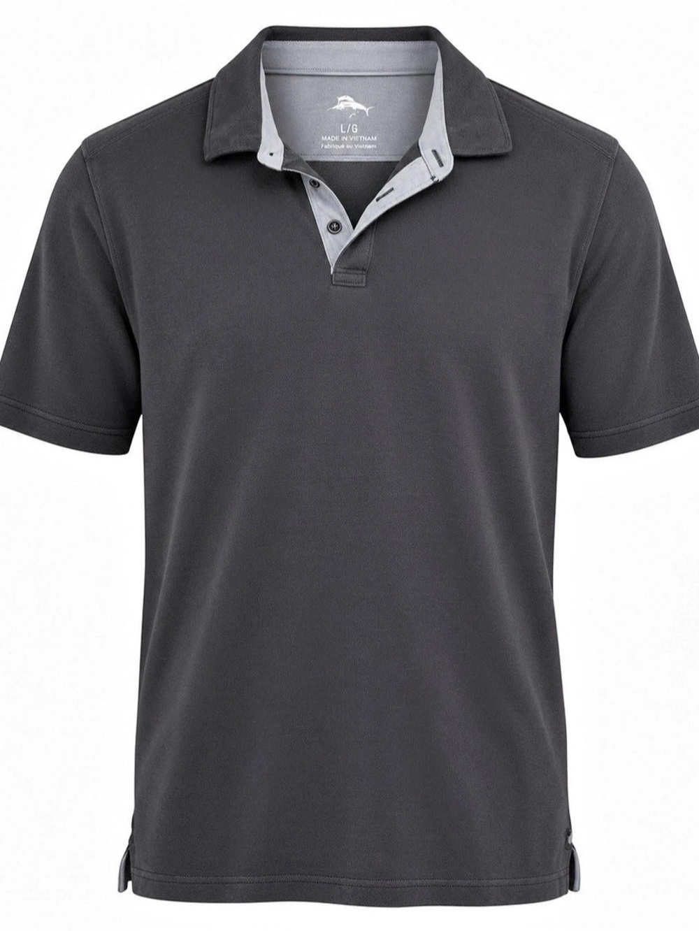 Tommy Bahama Men's Polo Gray Size Large